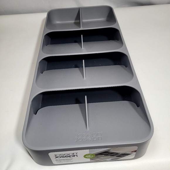 Joseph Joseph Compact Cutlery Organizer Gray 7x15 - Picture 2 of 8
